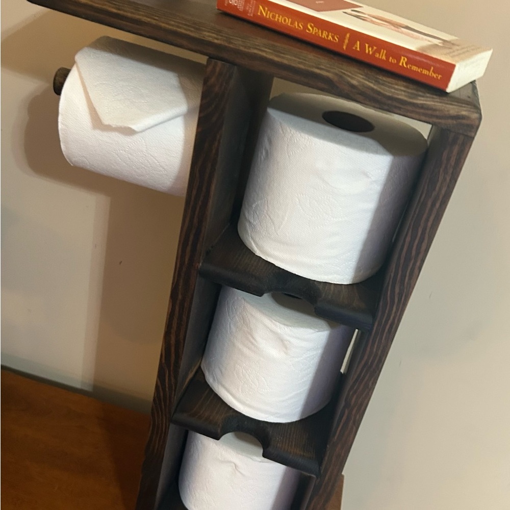 Rustic Brown Toilet Paper Holder